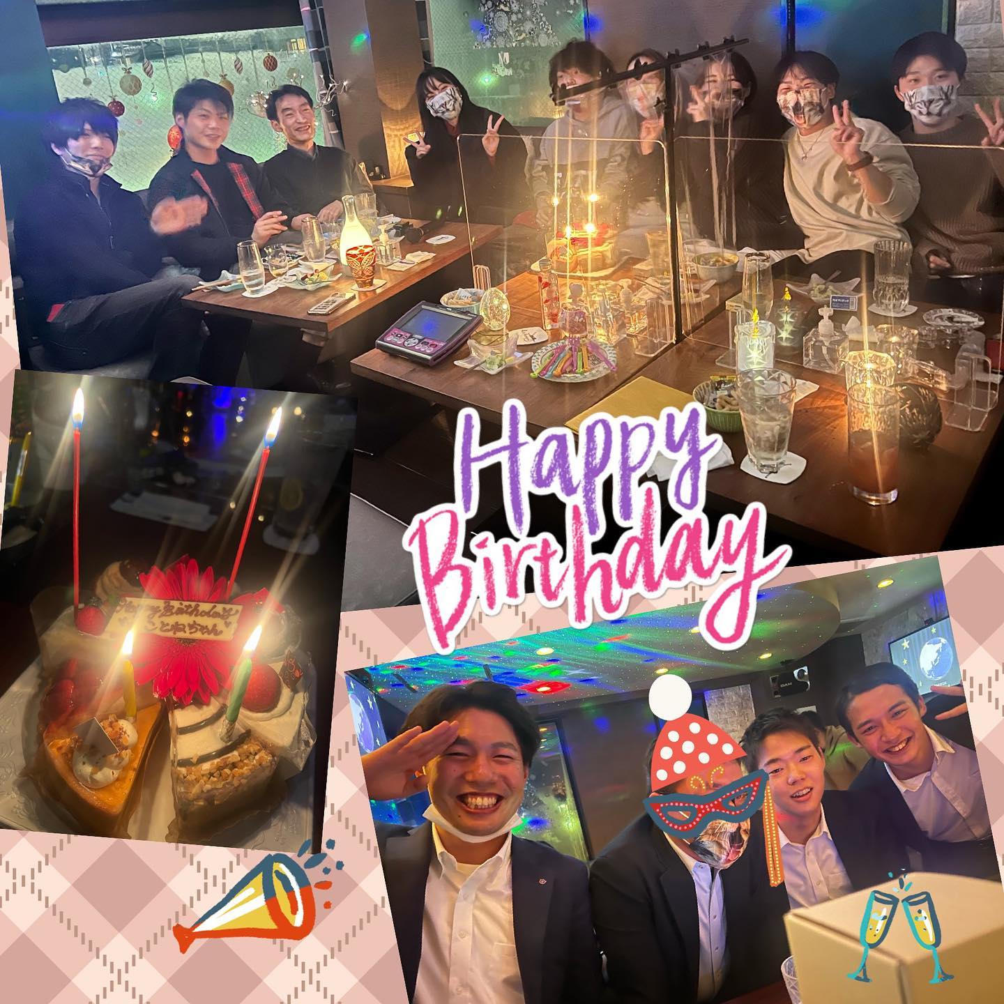 今年最後のー♪お誕生会♪歌えるカフェバー - 金沢片町るたん
