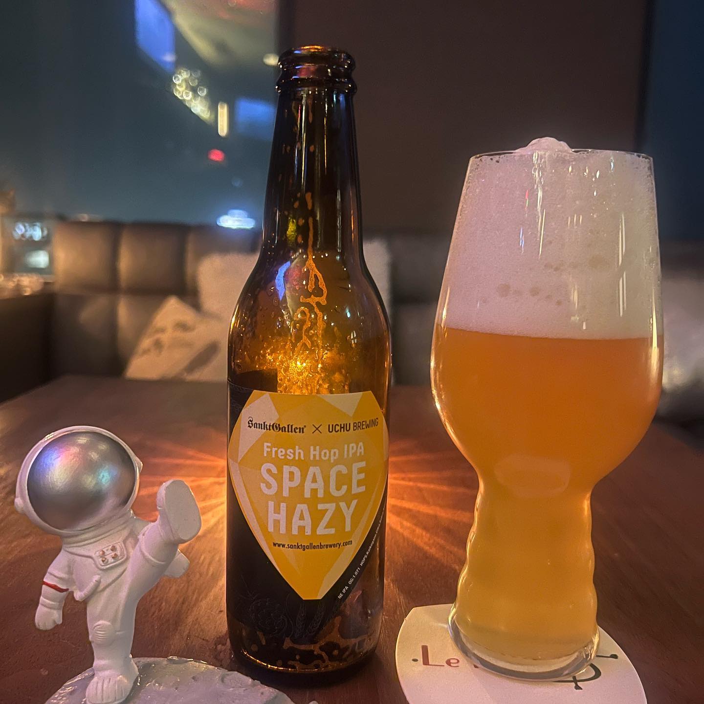 SPACE HAZYSanktGallen×UCHU Brewingのコラボビール♪歌えるカフェバー - 金沢片町るたん