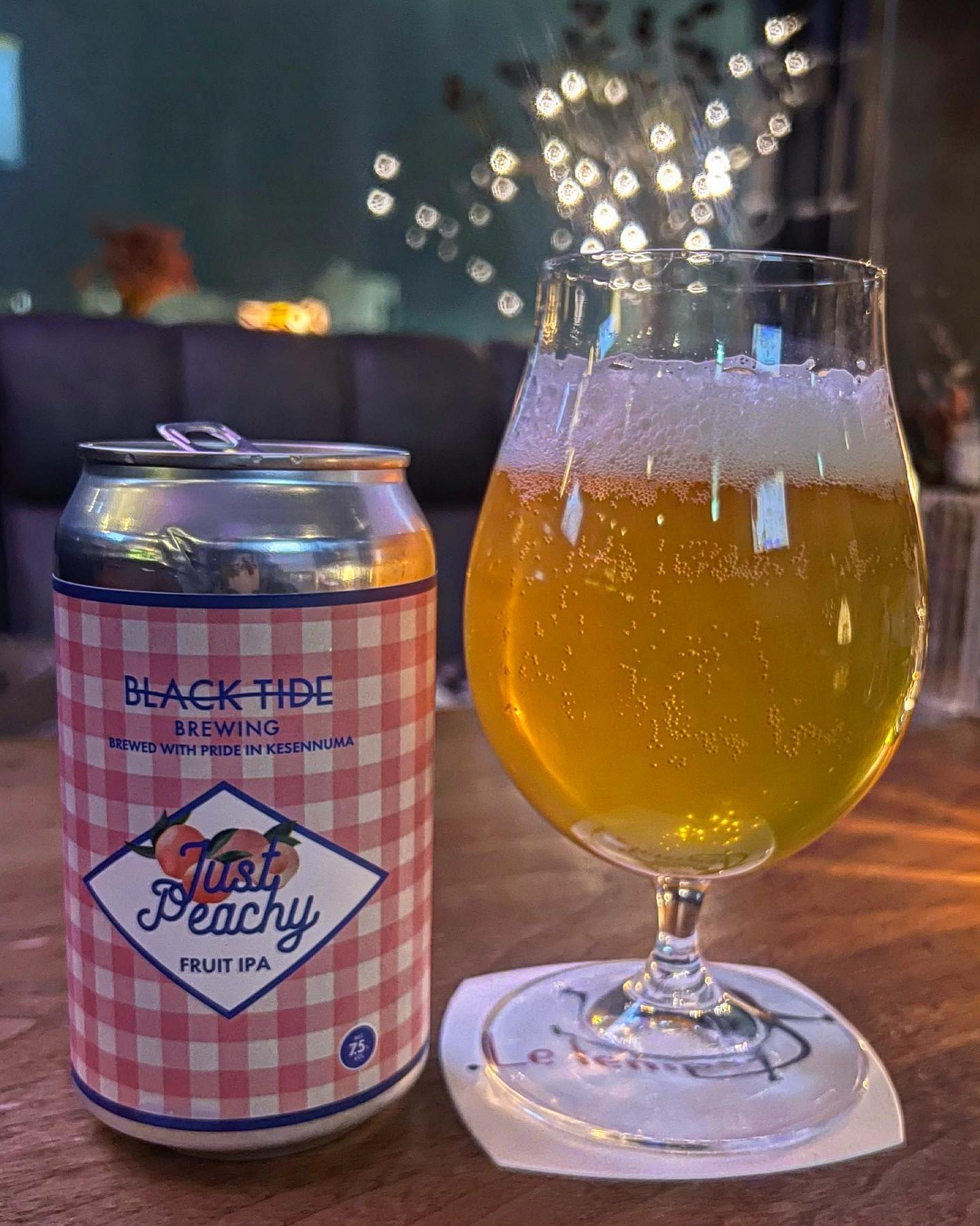 BLACK TLDE BREWING blacktidebrewing JUSTPEACHY 桃のFRUIT IPA  気仙沼クラフトビール